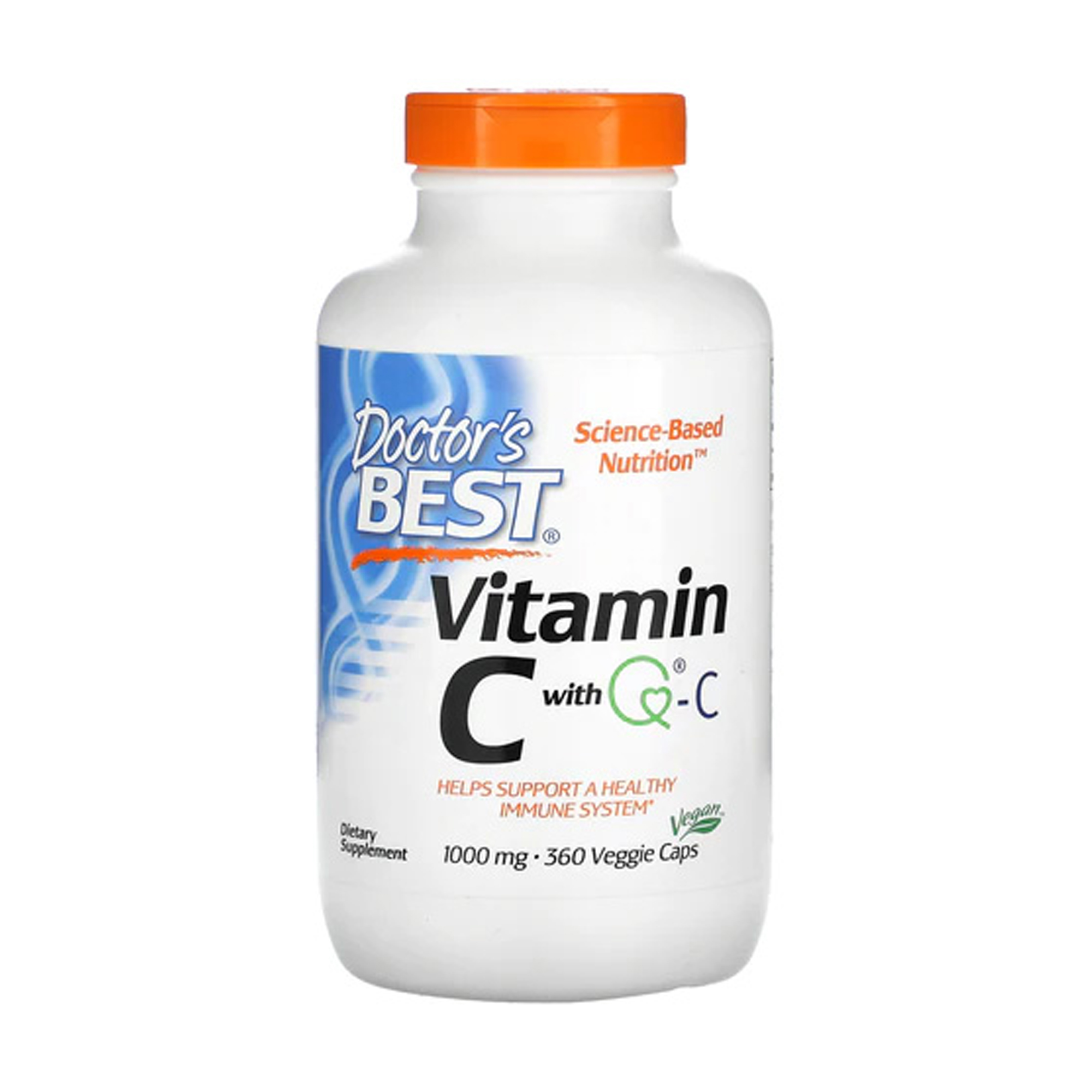 Уцінка! Вітамін C Doctor's Best Vitamin C with Quali-C 1000 мг, 360 веганських капсул
