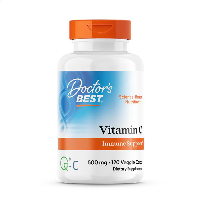 Вітамін С Doctor's Best Vitamin C 500 мг, 120 вегетаріанських капсул